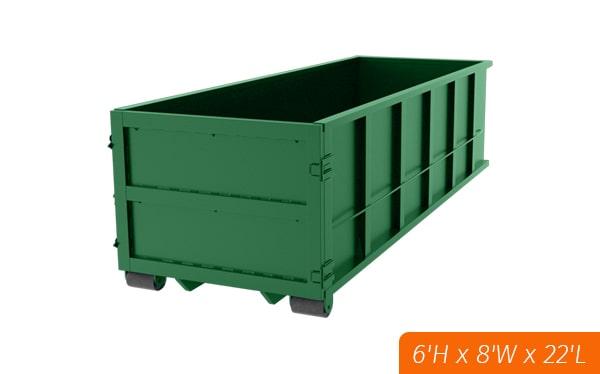 we offer flexible rental periods for our 30 yard dumpsters